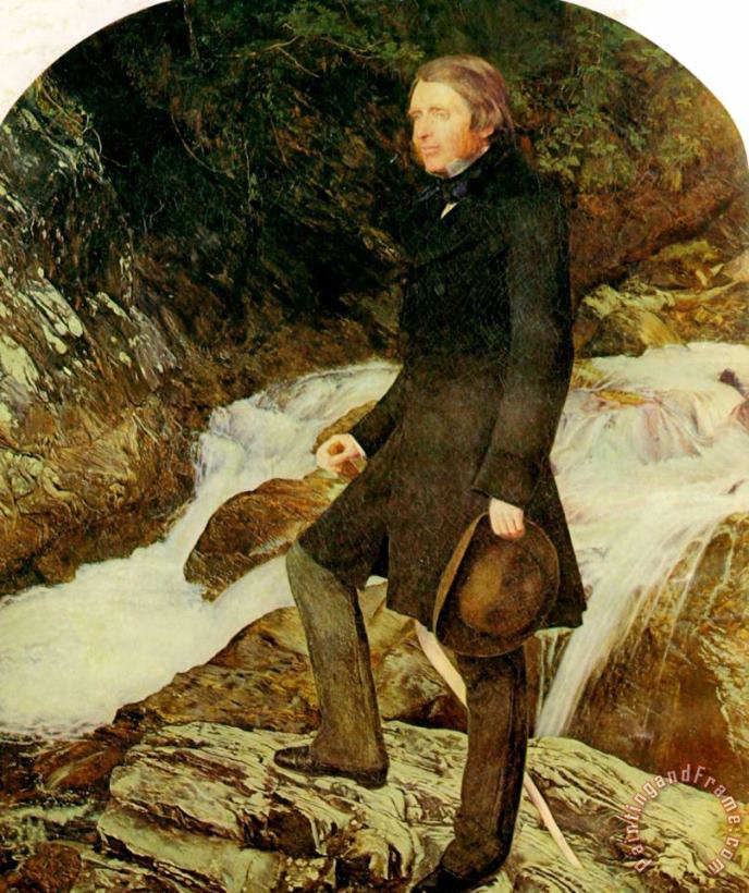 John Ruskin painting - John Everett Millais John Ruskin Art Print