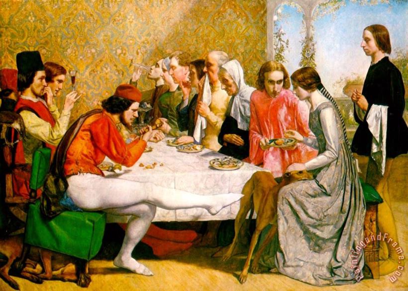 John Everett Millais Lorenzo And Isabella Art Painting