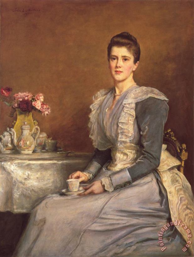 Mary Chamberlain painting - John Everett Millais Mary Chamberlain Art Print