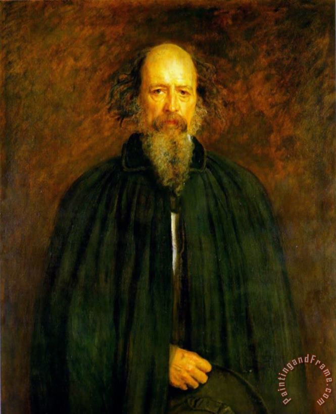 John Everett Millais Portrait of Lord Alfred Tennyson Art Print