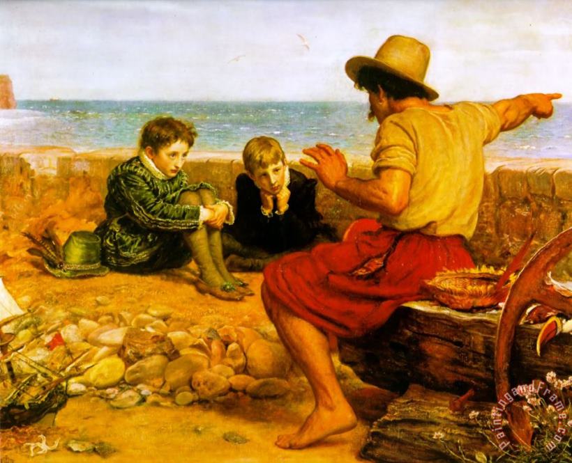 John Everett Millais The Boyhood of Raleigh Art Painting