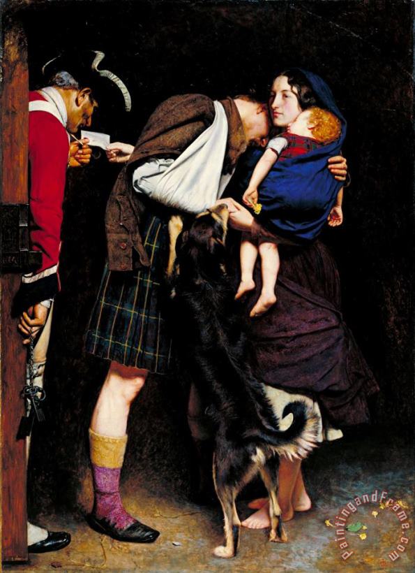 John Everett Millais The Order of Release, 1746 Art Painting