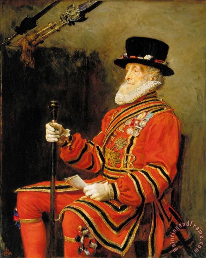 The Yeoman of The Guard painting - John Everett Millais The Yeoman of The Guard Art Print