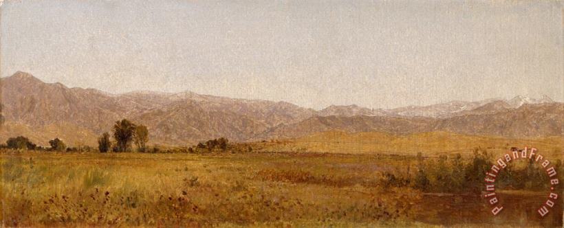 Snowy Range And Foothills From The Valley of Valmo painting - John F Kensett Snowy Range And Foothills From The Valley of Valmo Art Print