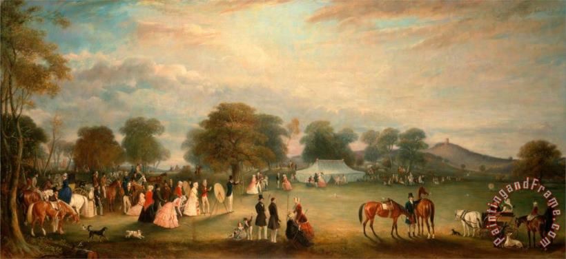 John Ferneley Archery Meeting in Bradgate Park, Leicestershire Art Painting
