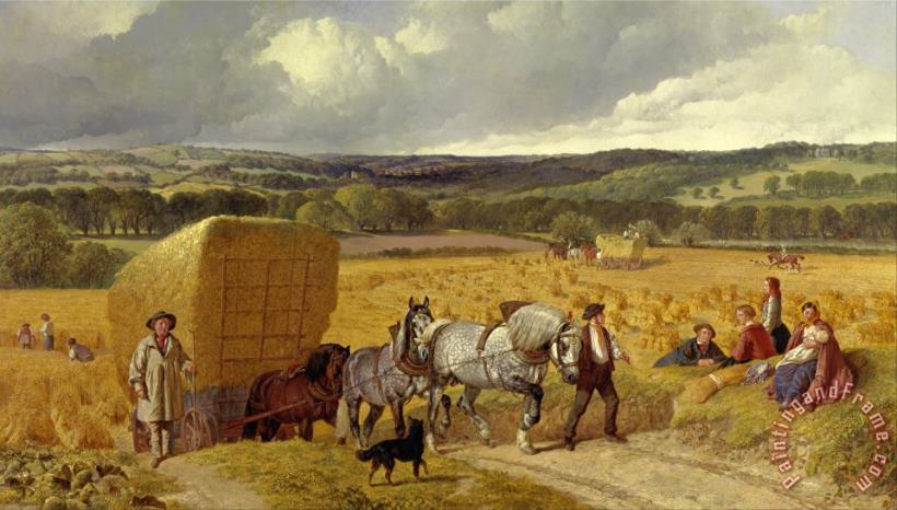 John Frederick Herring Harvest Art Painting