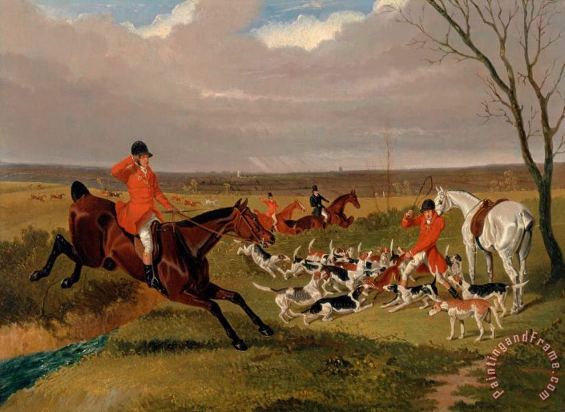 The Suffolk Hunt painting - John Frederick Herring The Suffolk Hunt Art Print