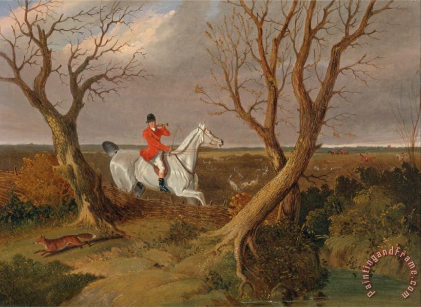 The Suffolk Hunt Gone Away painting - John Frederick Herring The Suffolk Hunt Gone Away Art Print