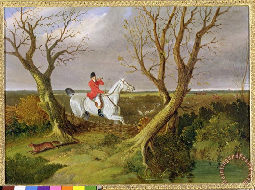 The Suffolk Hunt - Gone Away painting - John Frederick Herring Snr The Suffolk Hunt - Gone Away Art Print