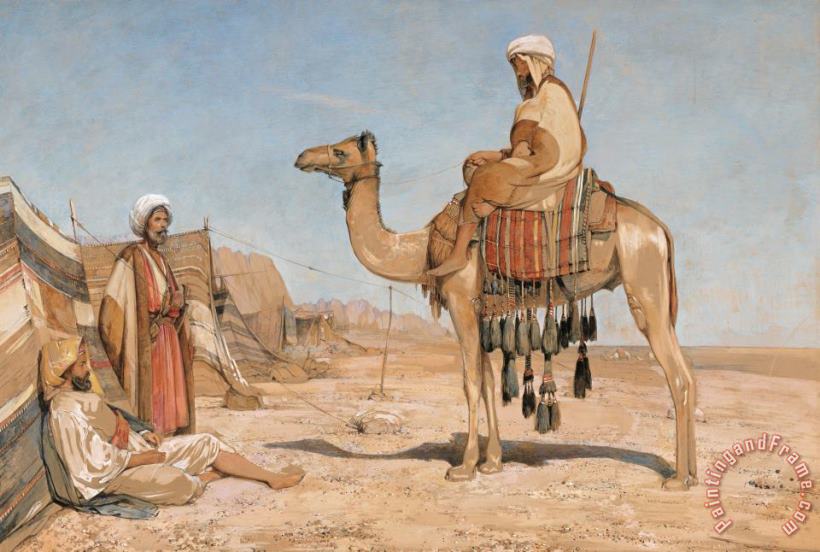 John Frederick Lewis A Bedouin Encampment; Or, Bedouin Arabs Art Print