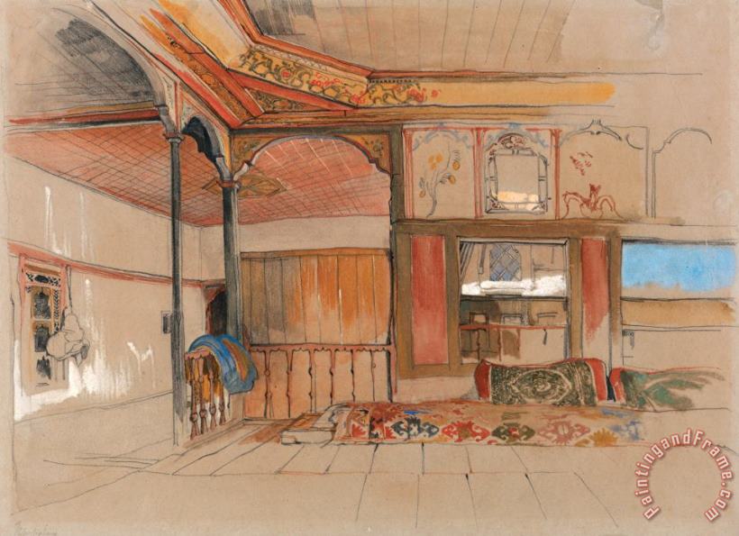 John Frederick Lewis Interior of an Eastern House Art Painting
