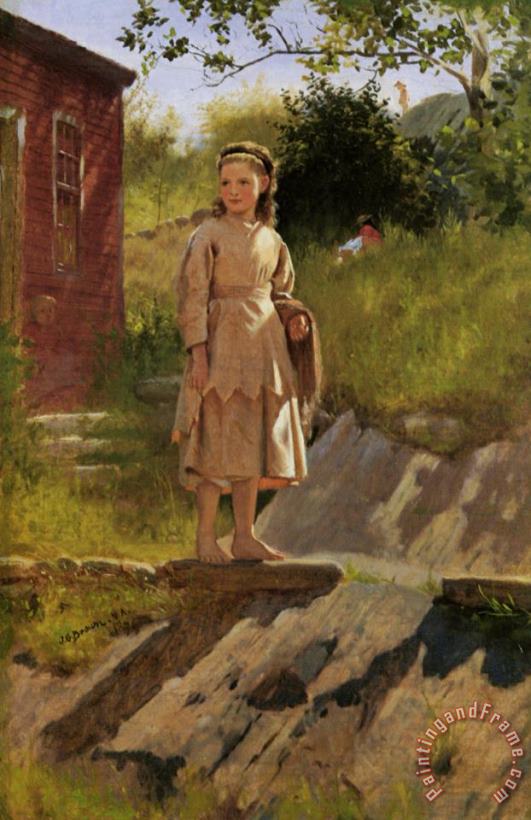John George Brown Young Girl Art Painting