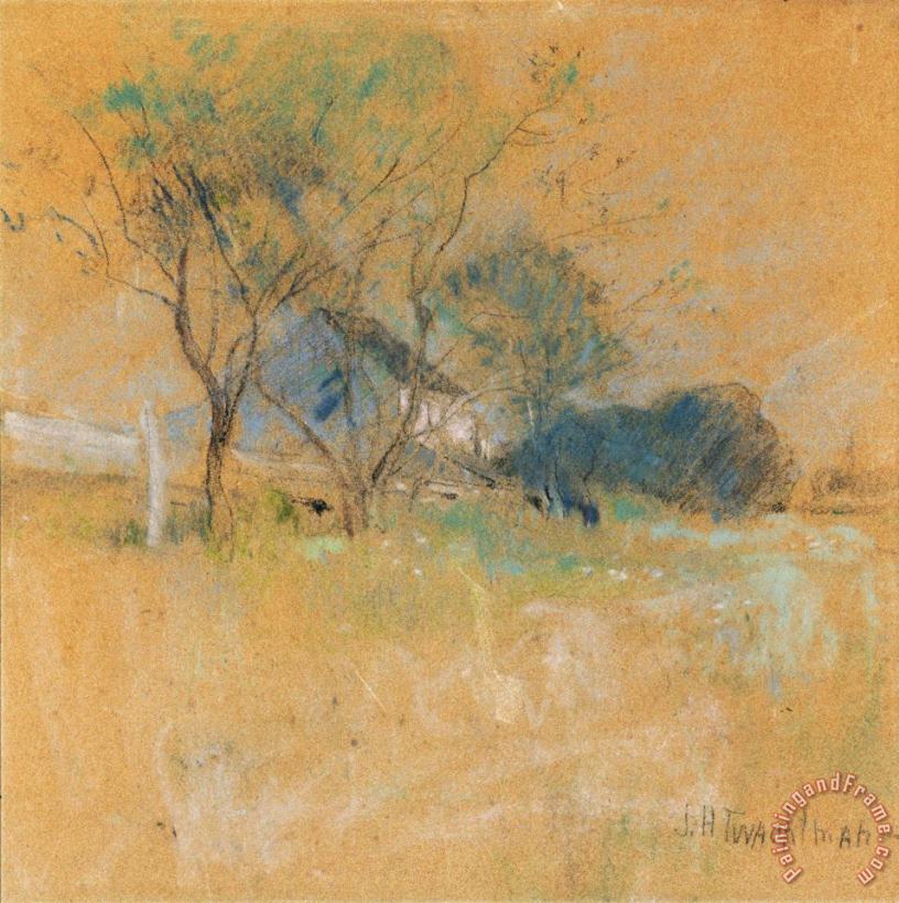 House And Tree painting - John Henry Twachtman House And Tree Art Print