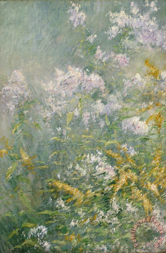 John Henry Twachtman Meadow Flowers (golden Rod And Wild Aster) Art Print