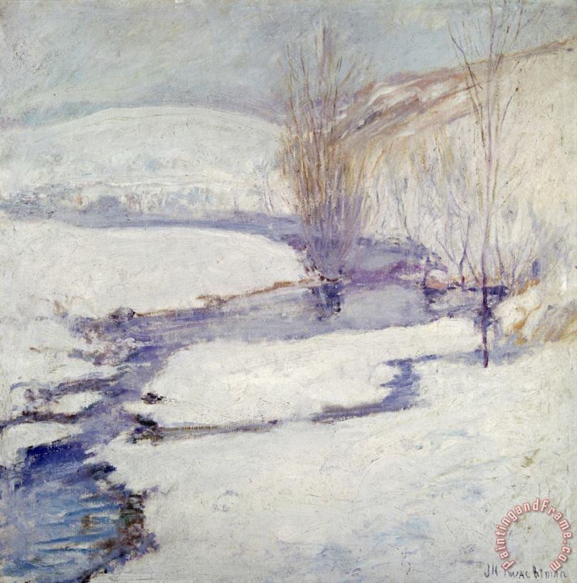 John Henry Twachtman Winter Landscape Art Painting
