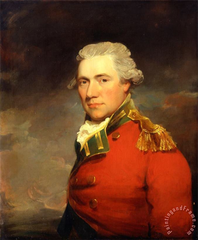 An Unknown British Officer, Probably of 11th (north Devonshire) Regiment of Foot, C.1800 painting - John Hoppner An Unknown British Officer, Probably of 11th (north Devonshire) Regiment of Foot, C.1800 Art Print