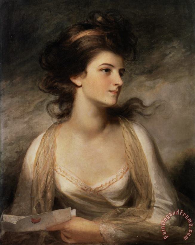 Portrait of a Lady painting - John Hoppner Portrait of a Lady Art Print