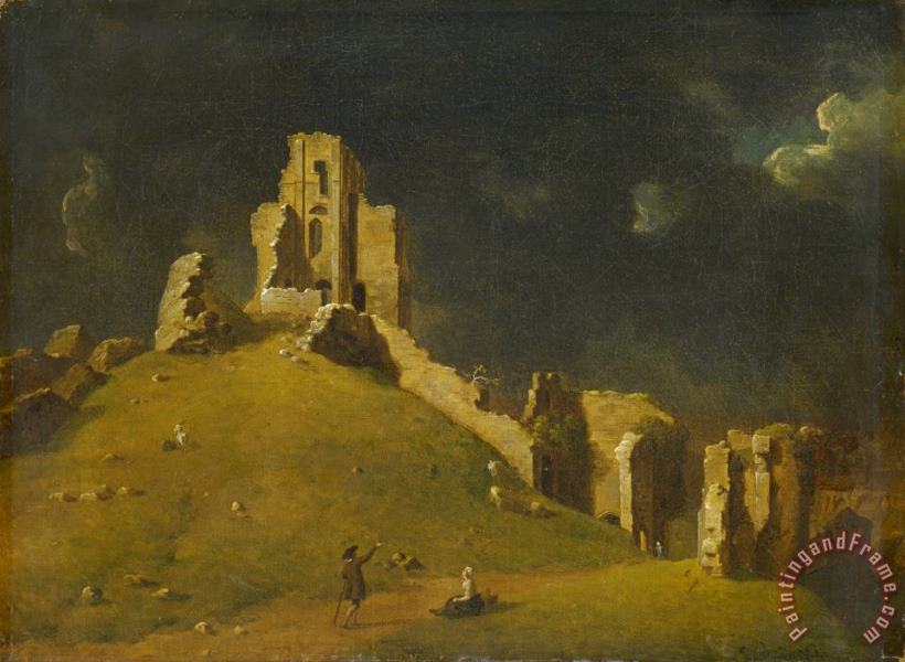 John Inigo Richards Corfe Castle, Dorset Art Painting