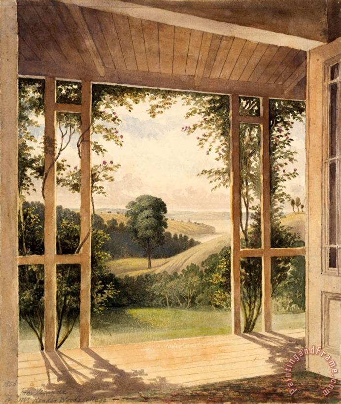 Auckland, From The Verandah of Mr Reader Wood's Cottage painting - John Kinder Auckland, From The Verandah of Mr Reader Wood's Cottage Art Print