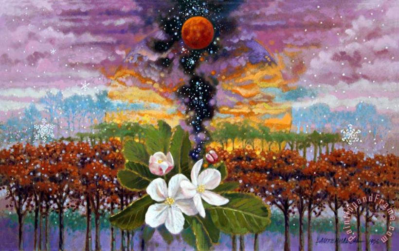 Blossoming Universe painting - John Lautermilch Blossoming Universe Art Print