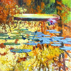 John Lautermilch Fall Colors on the Lily Pond