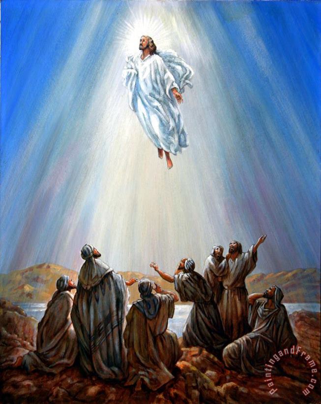 Jesus Taken up into Heaven painting - John Lautermilch Jesus Taken up into Heaven Art Print