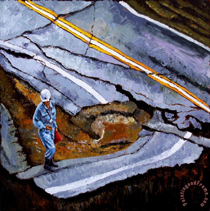 John Lautermilch Looking Into The Abyss Art Painting