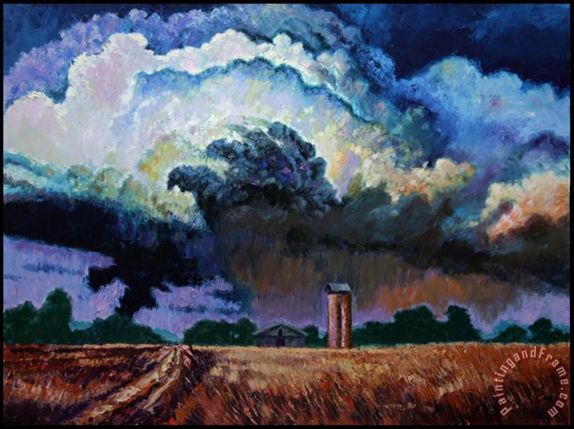 Storm Clouds Over Joplin painting - John Lautermilch Storm Clouds Over Joplin Art Print