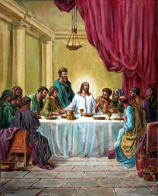 The Last Supper painting - John Lautermilch The Last Supper Art Print