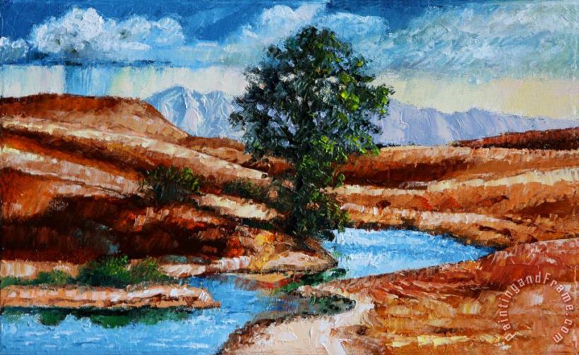 Tree Near Living Waters painting - John Lautermilch Tree Near Living Waters Art Print