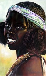 John Lautermilch Young Black African Girl