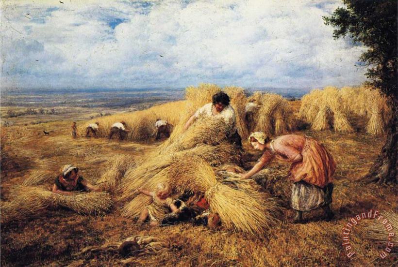 John Linnell The Harvest Candle Art Painting
