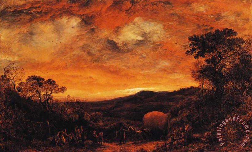 John Linnell The Last Load Art Painting