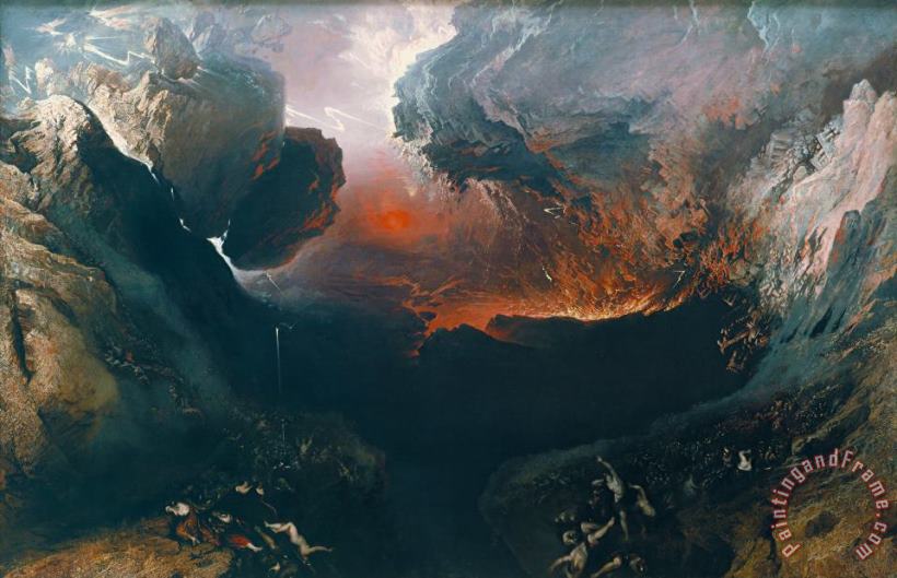 The Great Day of His Wrath painting - John Martin The Great Day of His Wrath Art Print