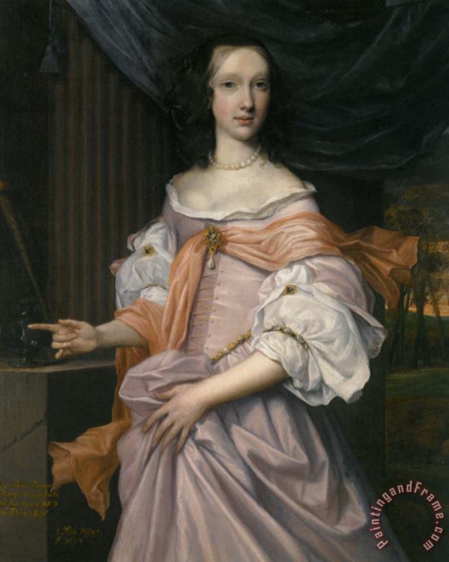 John Michael Wright Portrait of Lady Catherine Dormer Art Print