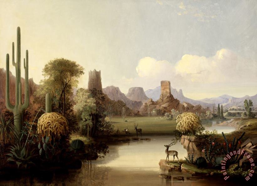 John Mix Stanley Chain of Spires Along The Gila River Art Painting