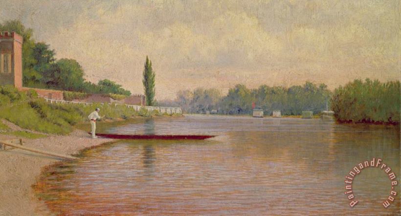 John Mulcaster Carrick Boating on the Thames Art Painting