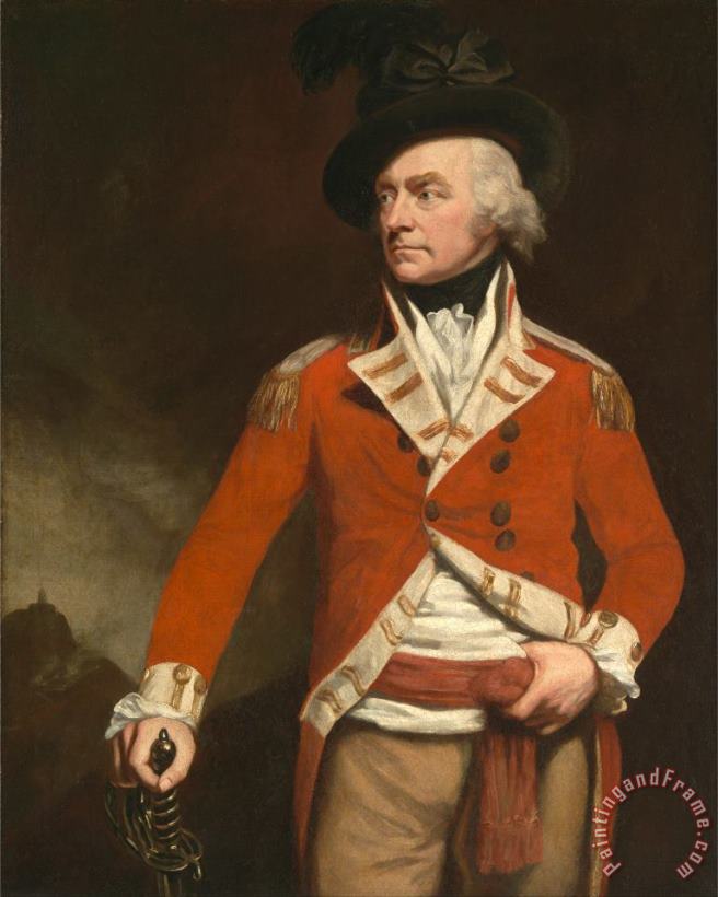 An Officer in The East India Uniform of The 74th (highland) Regiment, Previously Called Colonel Dona painting - John Opie An Officer in The East India Uniform of The 74th (highland) Regiment, Previously Called Colonel Dona Art Print