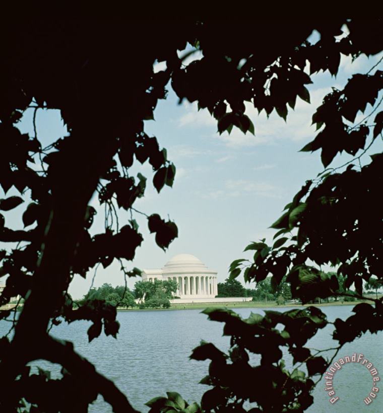 View of the Jefferson Memorial painting - John Russell Pope View of the Jefferson Memorial Art Print