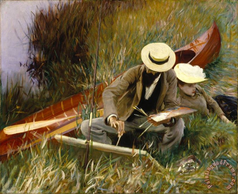 An Out of Doors Study painting - John Singer Sargent An Out of Doors Study Art Print