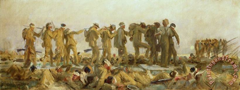 Gassed An Oil Study painting - John Singer Sargent Gassed An Oil Study Art Print