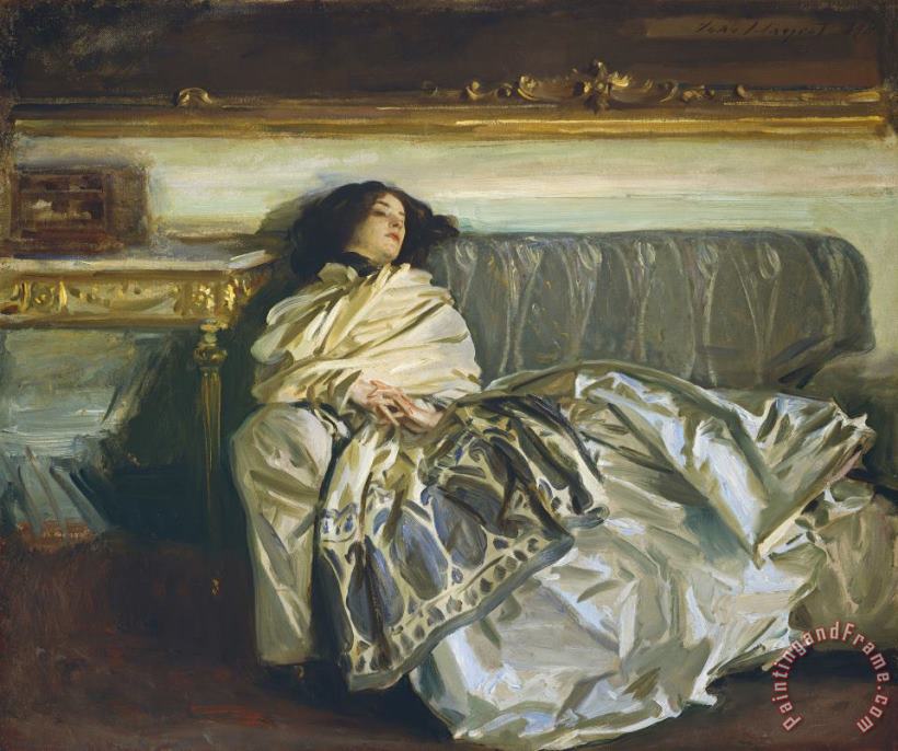 Nonchaloir (repose) painting - John Singer Sargent Nonchaloir (repose) Art Print