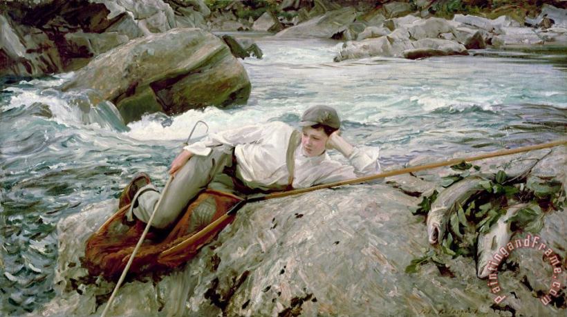 On His Holidays painting - John Singer Sargent On His Holidays Art Print