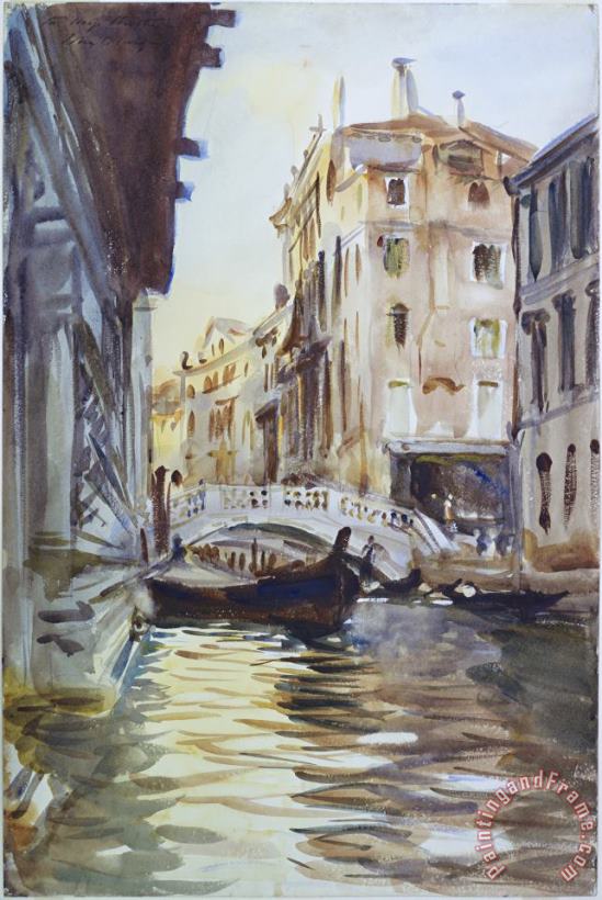 John Singer Sargent Ponte Della Canonica Art Painting
