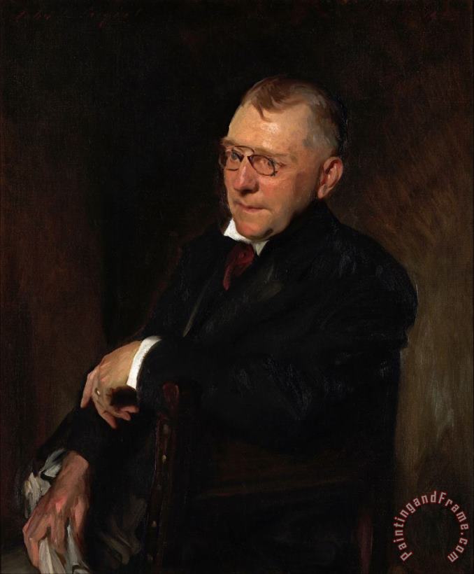 John Singer Sargent Portrait of James Whitcomb Riley Art Print