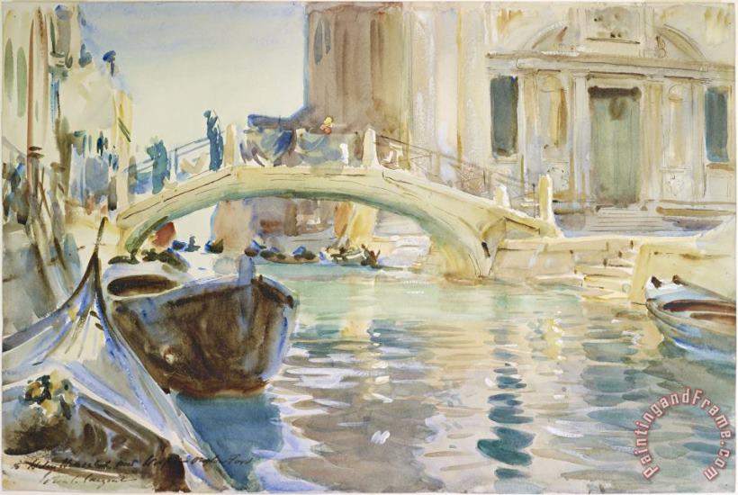 San Giuseppe Di Castello, Venice painting - John Singer Sargent San Giuseppe Di Castello, Venice Art Print