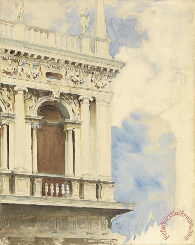 John Singer Sargent The Library in Venice Art Print