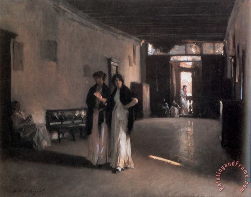 John Singer Sargent Venetian Interior Art Painting