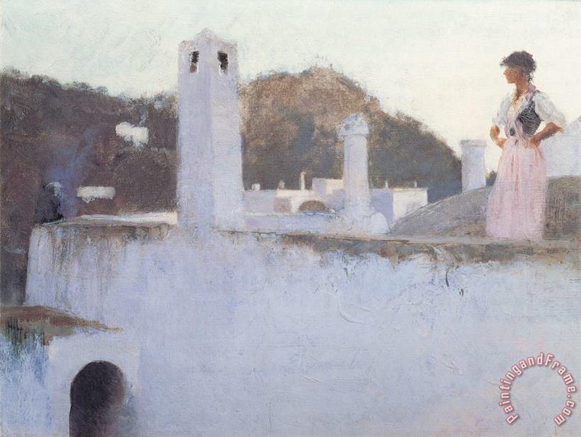 View of Capri painting - John Singer Sargent View of Capri Art Print