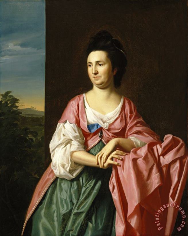 John Singleton Copley Mrs. Sylvester Gardiner, Nee Abigail Pickman, Formerly Mrs. William Eppes Art Painting
